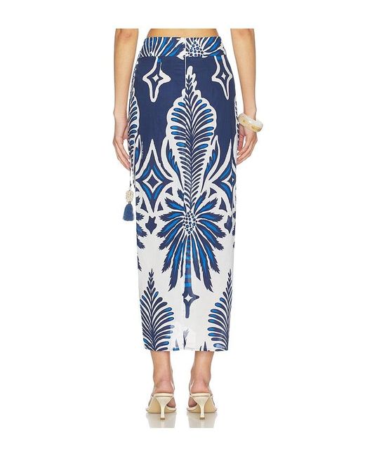 Poupette Blue Uma Long Skirt