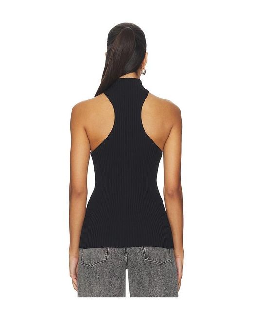 ALL THE WAYS Black Macea Twist Top