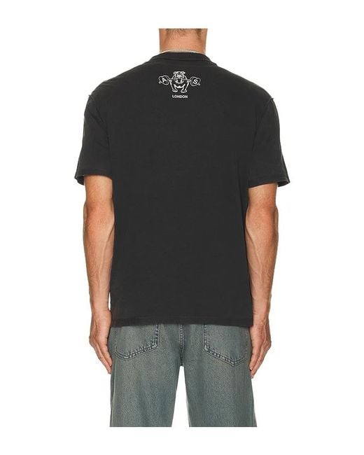 AllSaints Black Chingford Crew Neck Tee for men