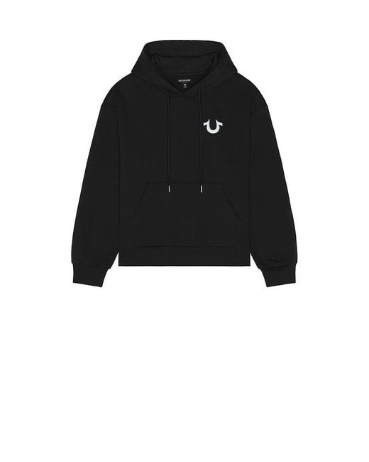 メンズ True Religion Srs プルオーバーパーカー Black