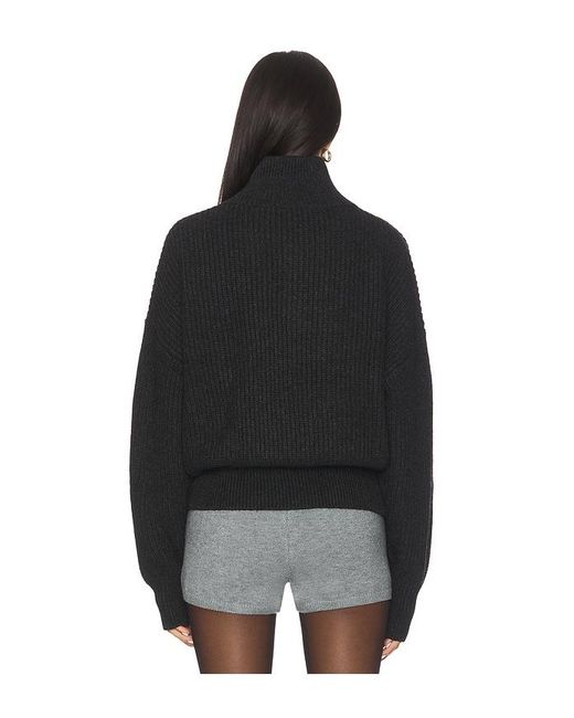 Lovers + Friends Black Shivani Zip Sweater