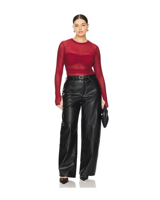 AFRM Red Sandrine Top