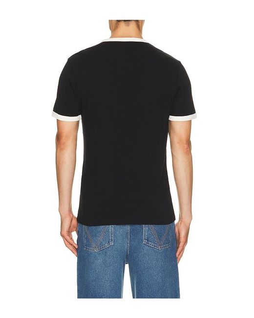 KENZO Black Paris Emblem Slim T-Shirt for men