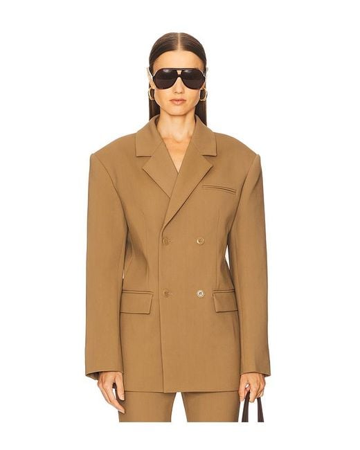 Nanushka Natural Diante Blazer