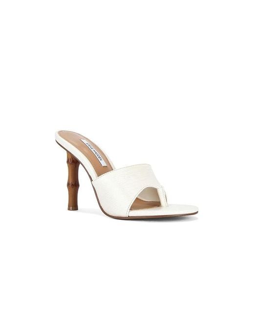 Steve Madden White Briata Heels