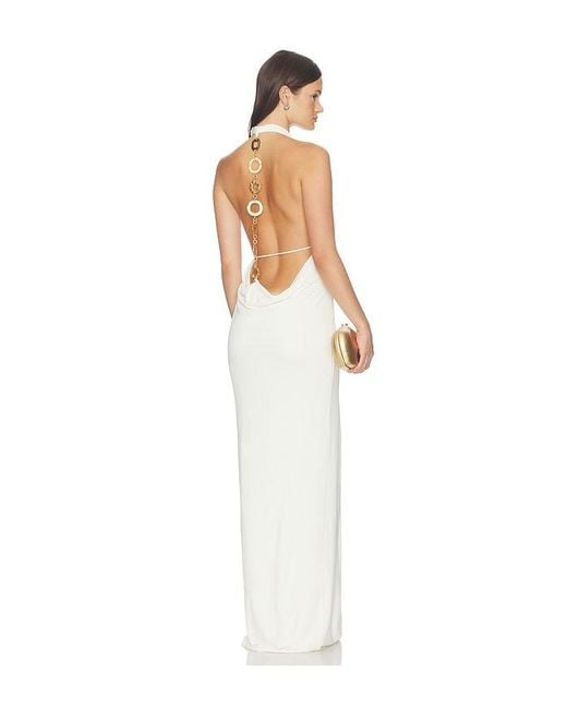 Cult Gaia White Siena Gown
