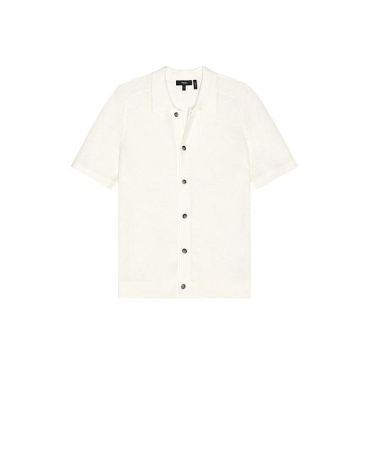 Theory Polohemd Relaxed in White für Herren
