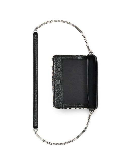 Marc Jacobs White The Cheetah Leather Chain Mini Bag