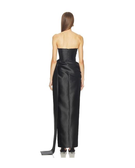 Michael Costello Black X Revolve Pommier Maxi Dress