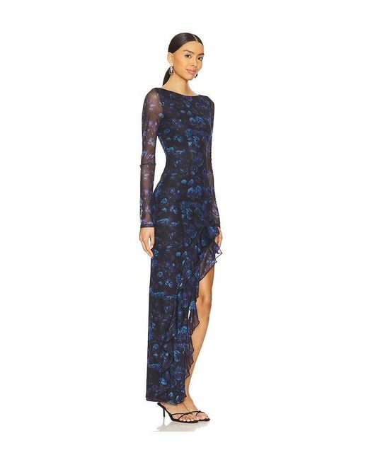 MORE TO COME Blue Alondra Maxi Dress