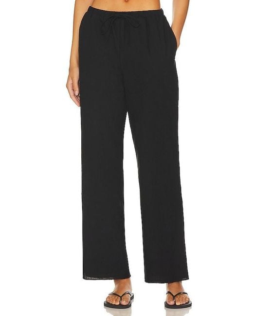 SNDY'S Black Linen Pants