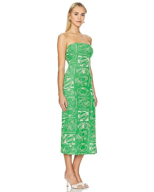 Damson Madder Green Midi Dress