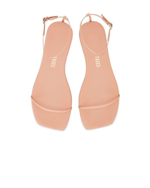 TKEES White Square Toe Twiggy Sandal