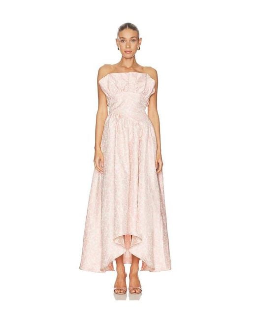 Elliatt Multicolor Floralie Strapless Gown