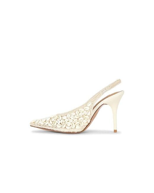 Steve Madden White Andromeda Shell Pumps