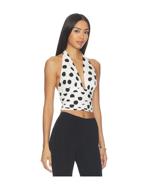 Sans Faff Blue Carlo Halter Top