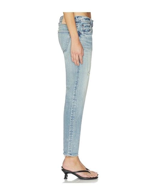 Moussy Blue Hackney Tapered Jeans