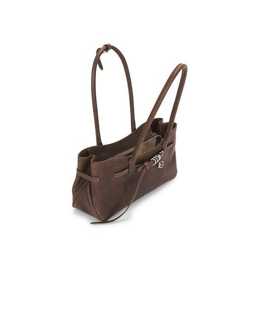 MARGE SHERWOOD Brown Grandma Used Shoulder Bag