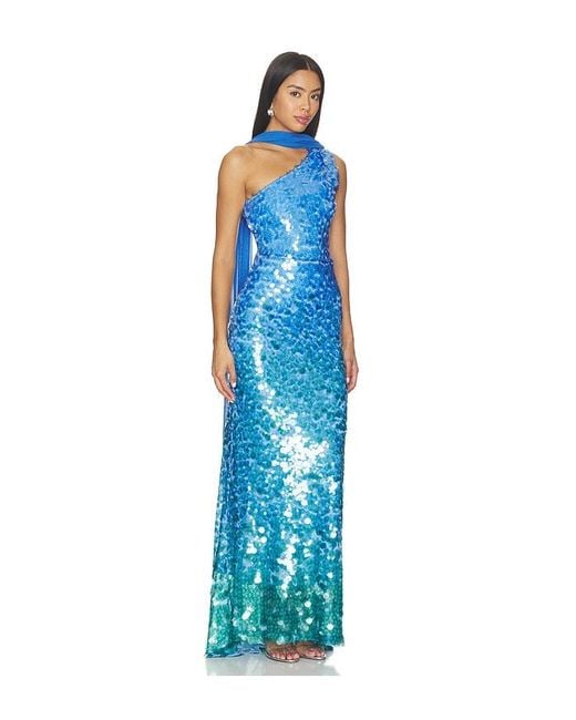 Show Me Your Mumu Blue Giselle Maxi Dress