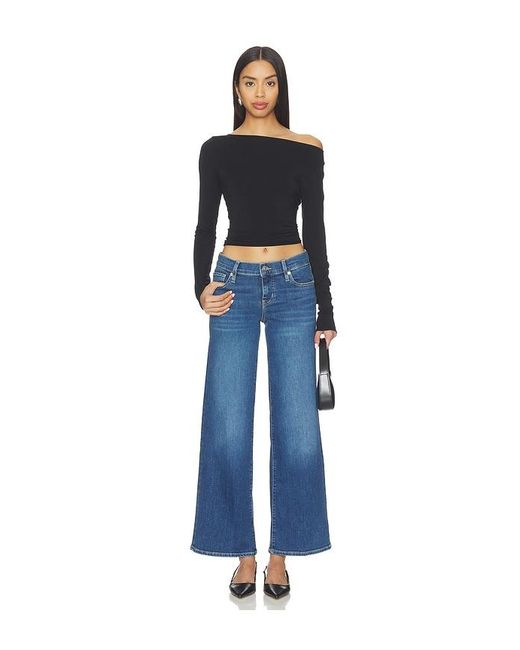FRAME Blue Low Rise Le Slim Palazzo Jeans