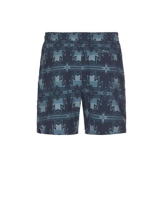 Faherty Brand Blue Shorelite Swim Trunk 7 for men