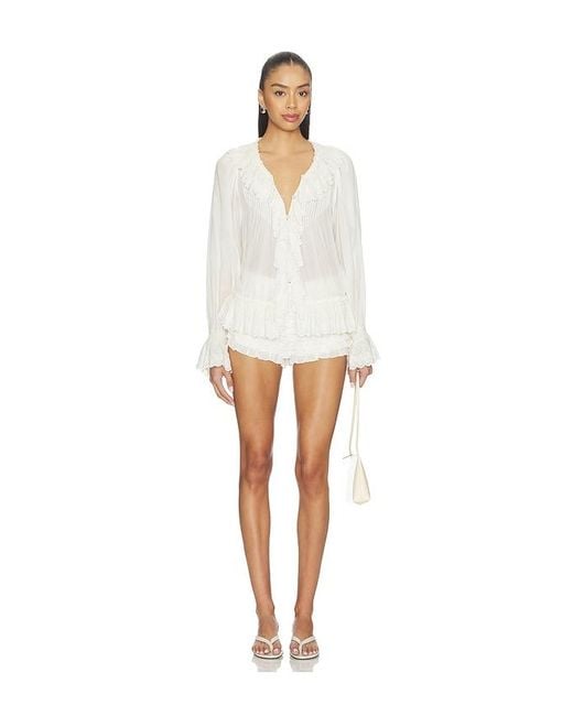 LoveShackFancy White Prudence Short