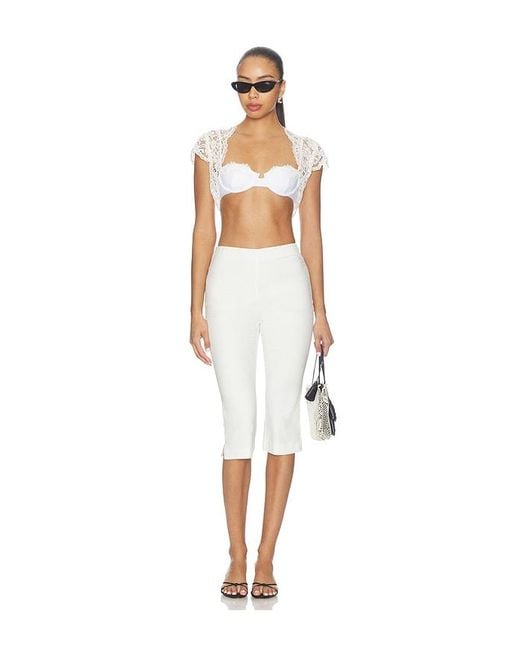 Maude Club White Layla Pants