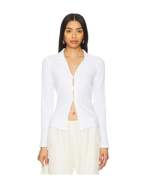 Sanctuary White Daydreamer Knit Shirt