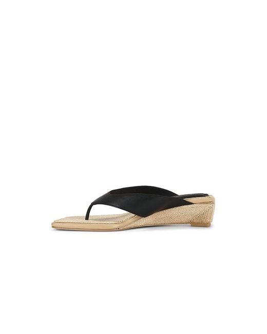 Rag & Bone Black Jo Thong Wedge Sandal