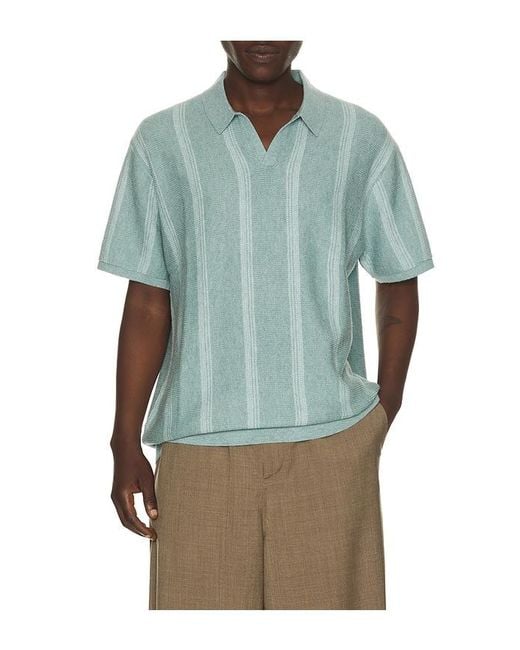 Marine Layer Green Liam Sweater Polo for men