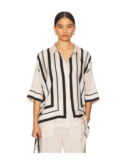 Jonathan Simkhai Black Bowman Oversized Button Down Shirt