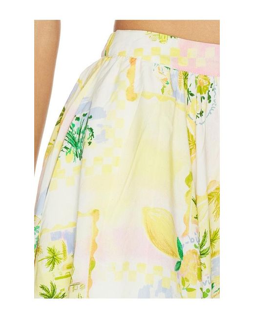 Astr Yellow Kaleigh Skirt