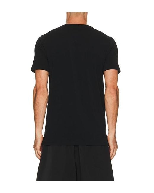 Legends Black Aviation Varsity Crest Tee for men