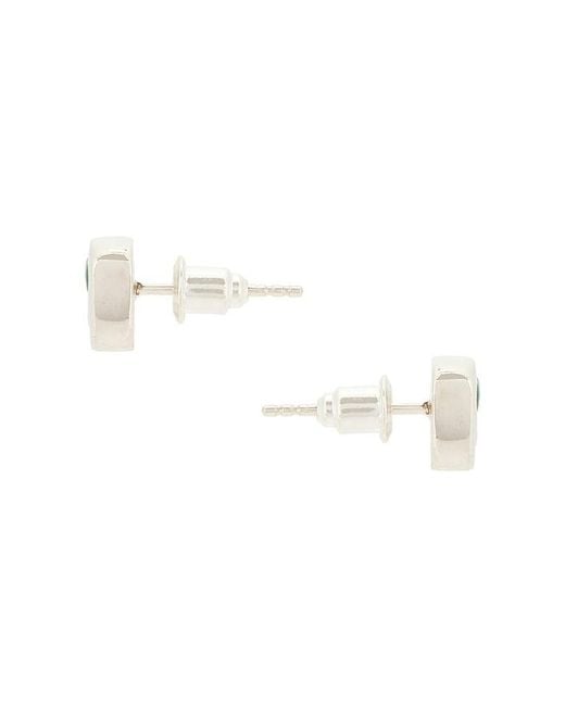 Maple Blue Smiley Earrings for men