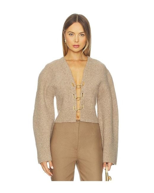Cult Gaia Natural Mayalu Cardigan