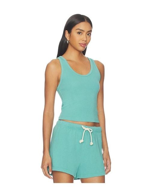 PERFECTWHITETEE Blue Blondie Rib Bra Friendly Tank