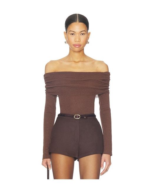 Astr Brown Kylin Sweater