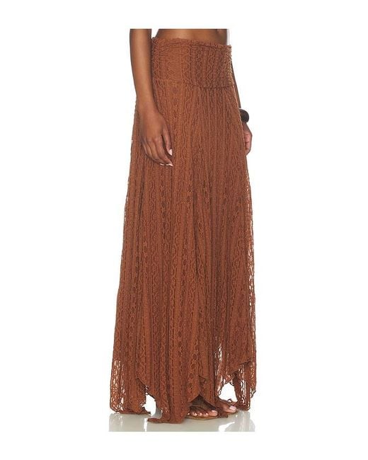 MORE TO COME Brown Karina Maxi Skirt