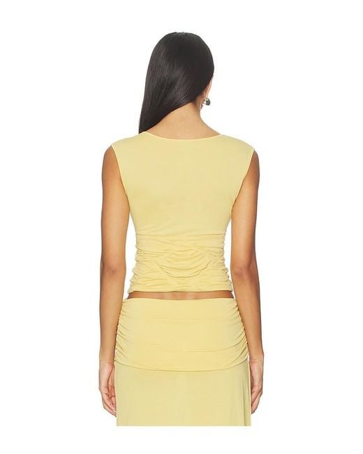 With Jean Orange Lila Top