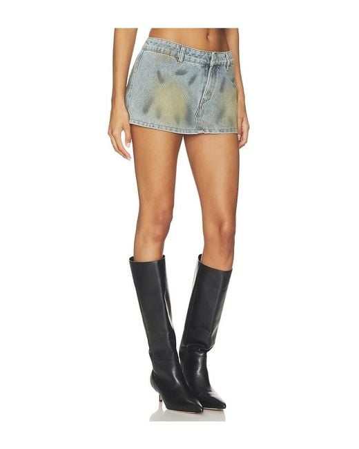Lioness Blue Rhode Mini Denim Skirt