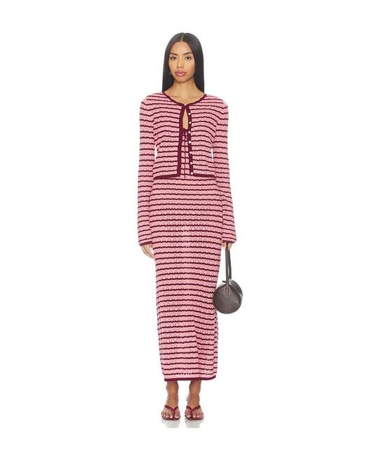 LSPACE Red Rosalie Maxi Dress