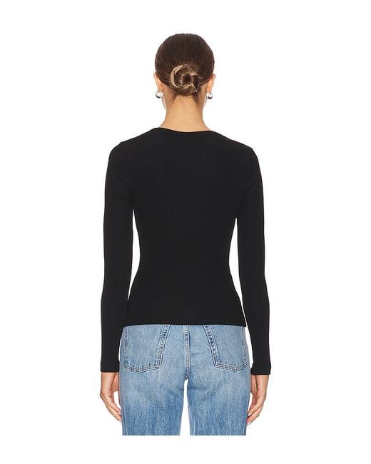 Citizens of Humanity Black Rumi Scoop Neck
