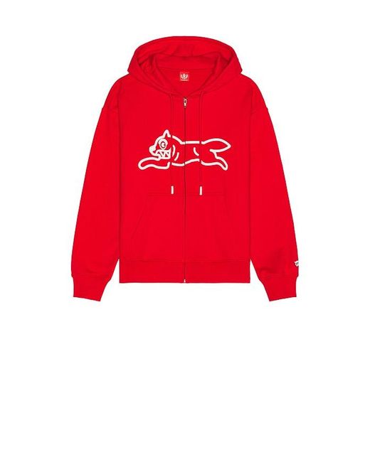 ICECREAM Red Haymaker Full Zip Hoodie for men