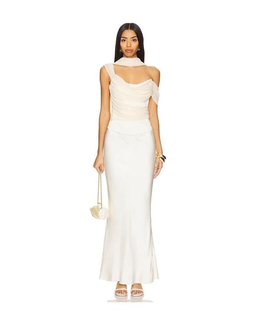 LPA White Adara Corset Top