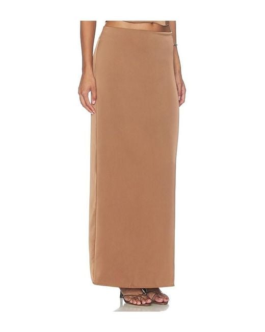 Lioness White Front Row Maxi Skirt