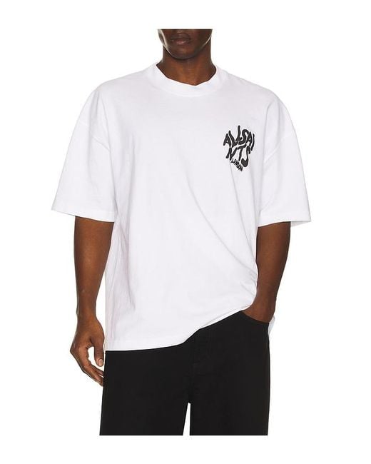 AllSaints White Orlando Crew Tee for men