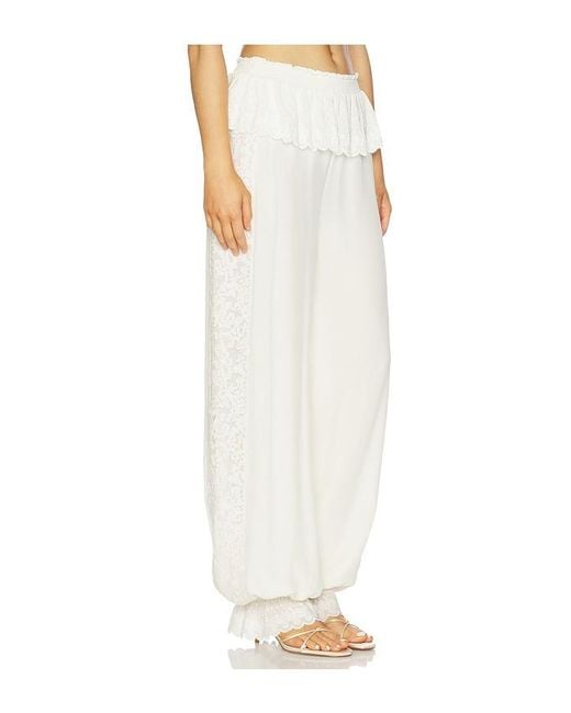 LoveShackFancy White Clyra Pants