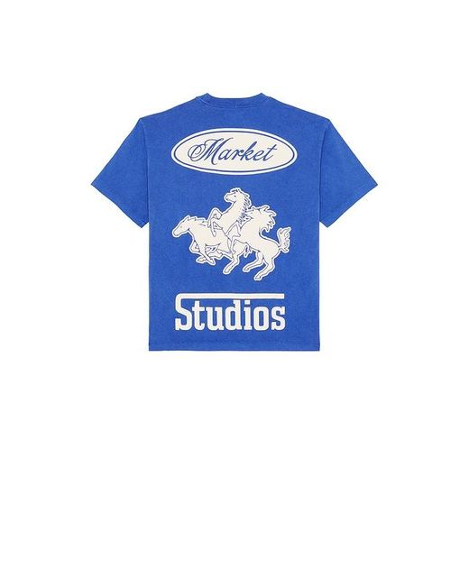 Market Blue Stallion Tee for men