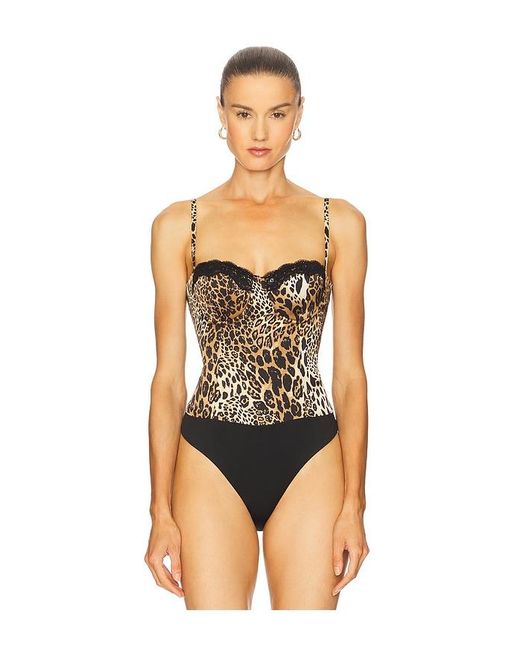 superdown Black Chiarah Bodysuit Top