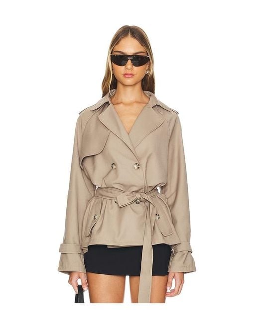Lioness Natural Cropped Trencherous Coat